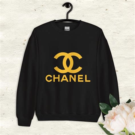 green chanel hoodie|authentic chanel logo sweater.